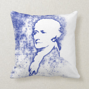 Coussin Portrait Alexander Hamilton d'art de bruit dans le
