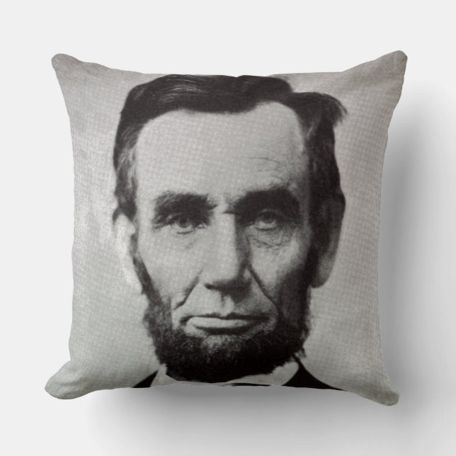 Coussin Portrait d'Abe Lincoln 2 (Recto)