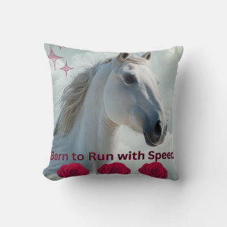 Coussin Portrait de cheval pour l'âme équestre et l'amour 
