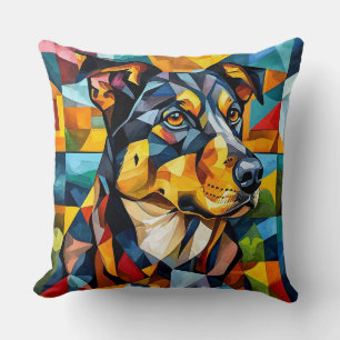 Coussin Portrait de chien mignon