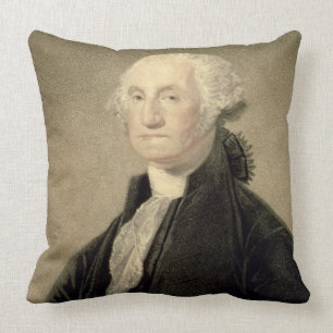 Coussin Portrait de George Washington, gravé par William