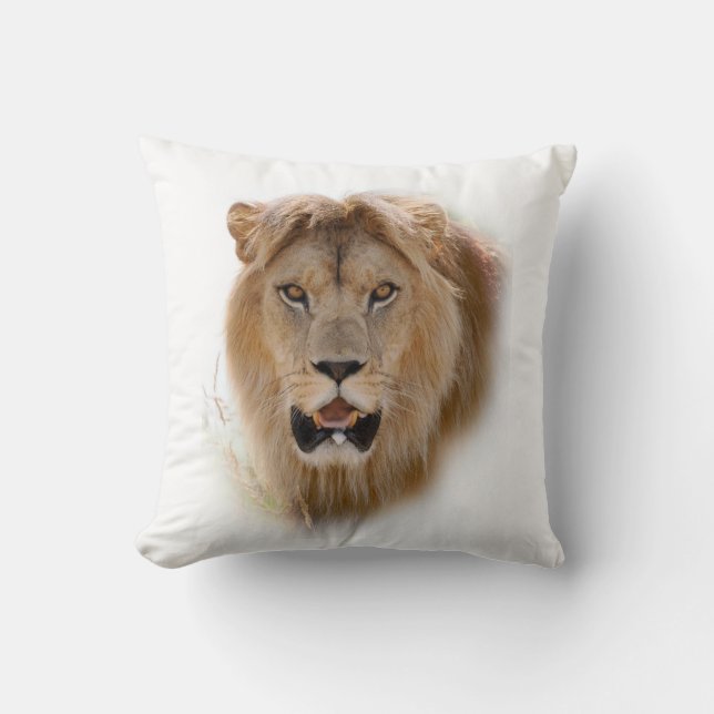 Coussin Portrait de lion (Recto)