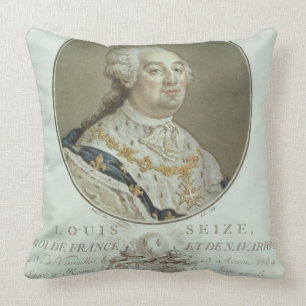 Coussin Portrait de Louis XVI (1754-93) des 'portraits De