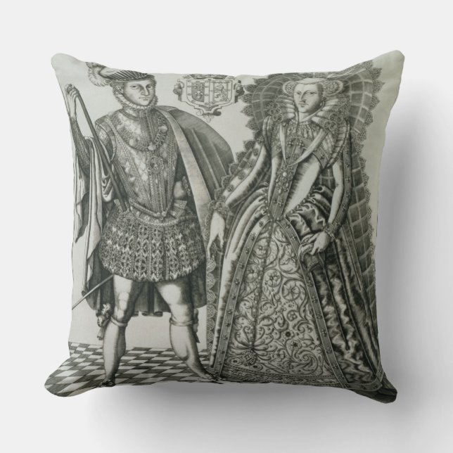 Coussin Portrait de Mary, reine des Ecossais (1542-87) et (Recto)