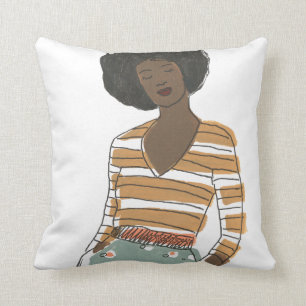 Coussin Portrait de vignette de mode