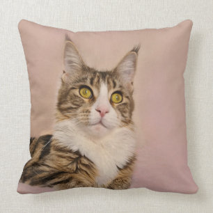 Coussin Portrait du chaton Maine Coon