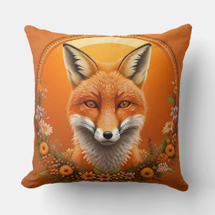Coussin Portrait majestueux du renard