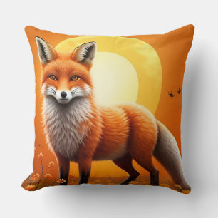 Coussin Portrait majestueux du renard