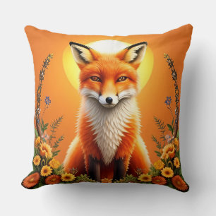 Coussin Portrait majestueux du renard