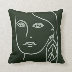Coussin Portrait malachite
