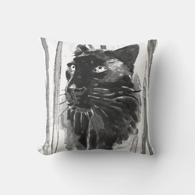 Coussin Portrait Panther (Recto)