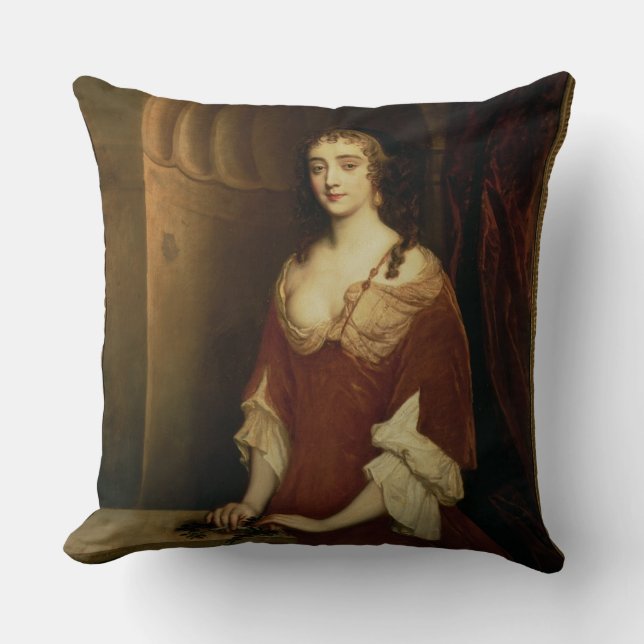 Coussin Portrait probable de Nell Gwynne (1650-87), mistre (Recto)