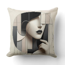 Portrait sculpté géométrique