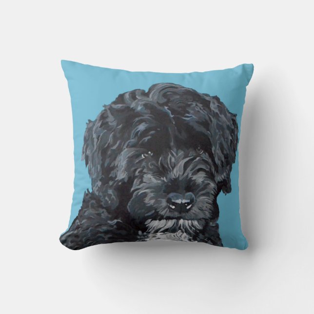 Coussin portugais d'art de chien d'eau (Recto)