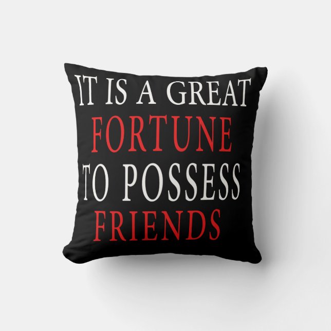 Coussin posséder ami Throw Pillow (Recto)