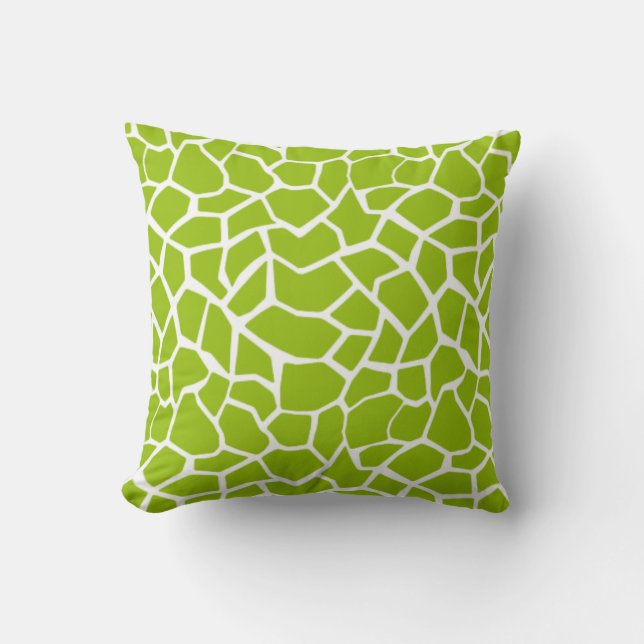 Coussin Poster de animal Apple Green Giraffe (Recto)