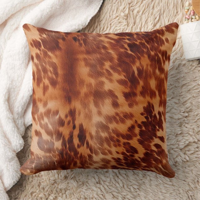 Coussin Poster de animal Brown de vache (Couverture)