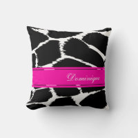 Poster de animal de mode mono et rose nommé coussi