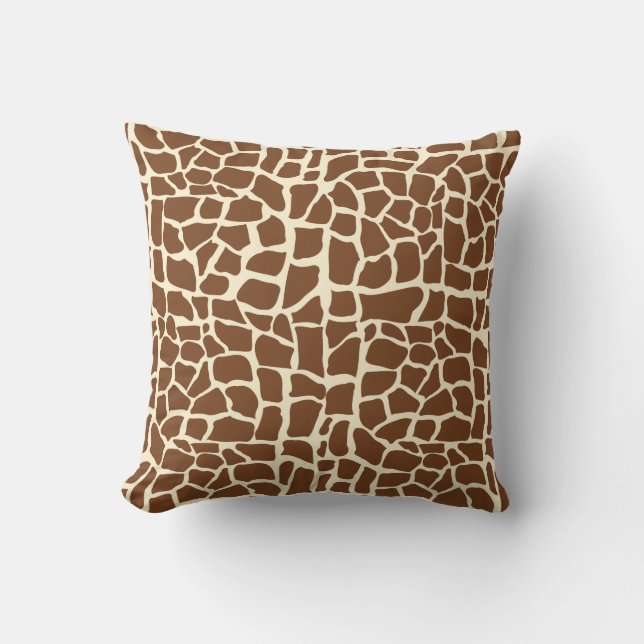 Coussin Poster de animal de motif de girafe (Recto)