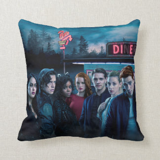 Coussin Poster de Riverdale Outside Pop's Diner