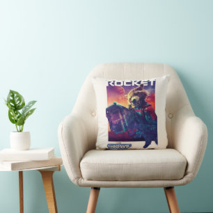 Coussin Poster des personnages des Gardiens de la Rocket G