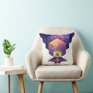 Coussin Poster du télescope spatial James Webb.