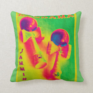Coussin Poster psychédélique de Kendama Jammin
