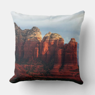 Coussin Pot de café nuageux Rock à Sedona Arizona