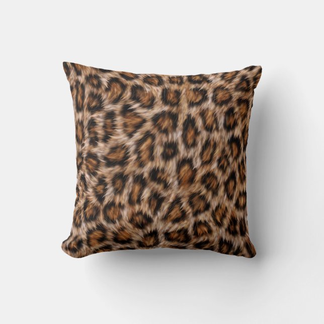 Coussin Pots de léopard Fourrure Jaguar Animal Chat peau M (Recto)