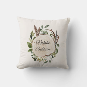 Coussin Poudre de bois de craie rustique