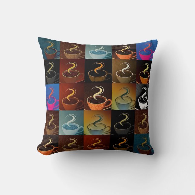 Coussin Pouf de tasses à café (Recto)