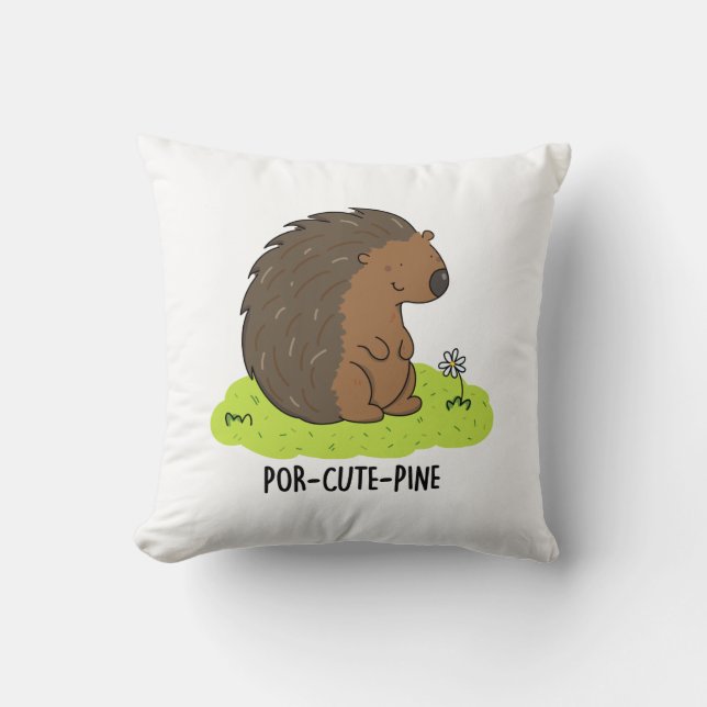 Coussin Poulet De Porcupine Drôle De Por Cute-Pin (Recto)