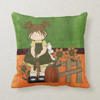 Coussin Poupée de chiffon adorable de pays