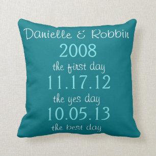 Coussin pour anniversaire mariage