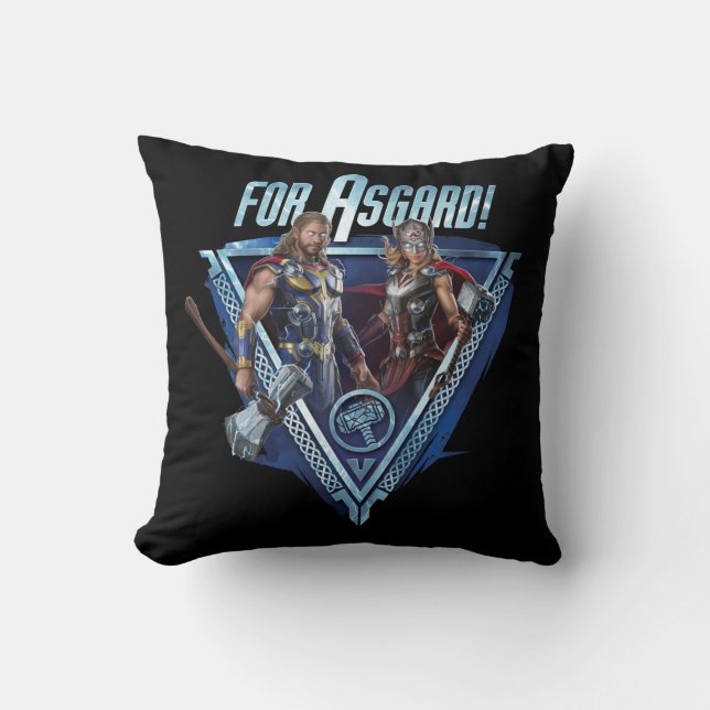 Coussin Pour Asgard ! Thor et puissant Thor Graphic (Recto)