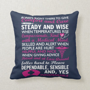 Coussin Pour être une infirmière