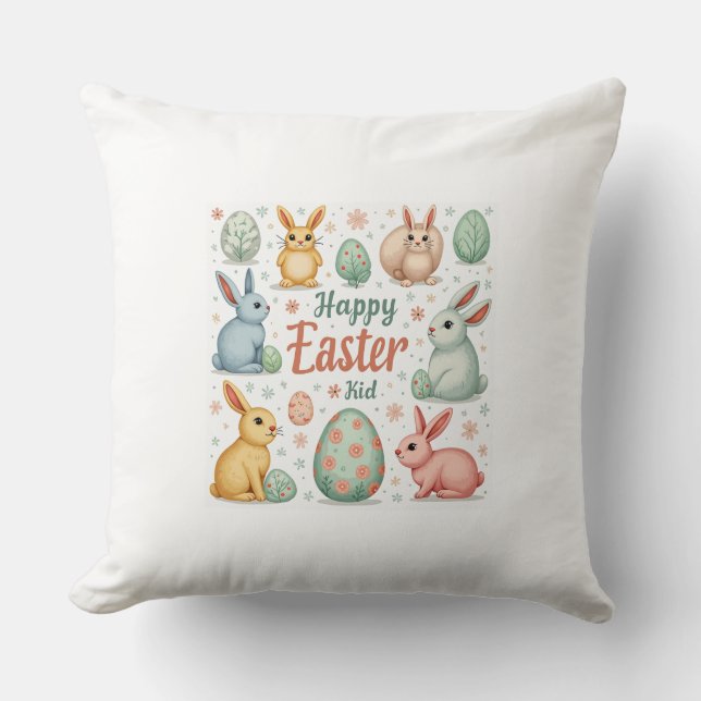 Coussin pour Happy Pâques Holdiday (Recto)