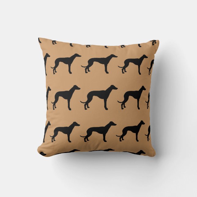 Coussin Pour l'amour de Greyhounds (Recto)