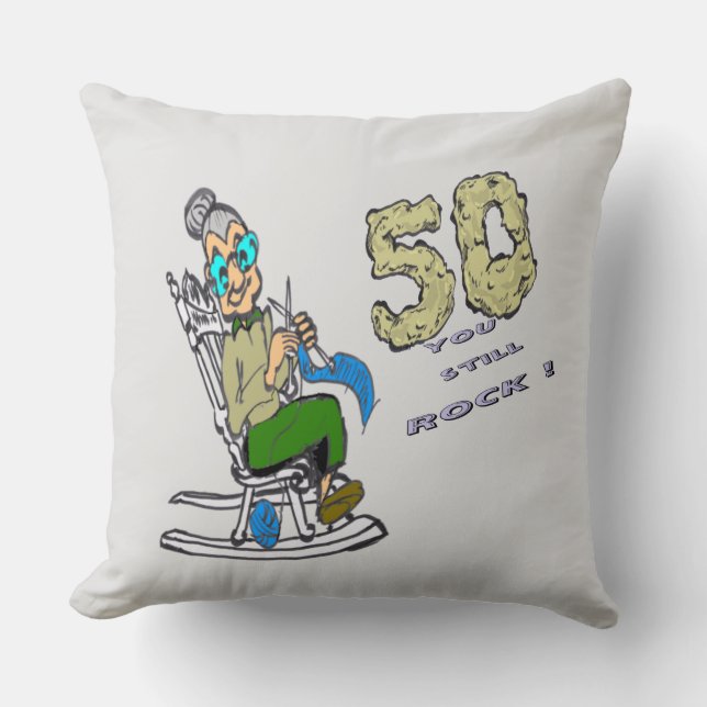 Coussin Pour son 50e anniversaire Jeu d'oreiller (Recto)