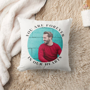 Coussin Pour toujours dans nos coeurs simple conservation 