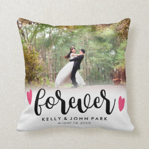 Coussin Pour toujours la coutume de manuscrit de
