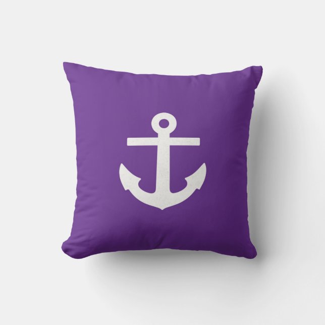 Coussin pourpre carré d'Ancre (Recto)