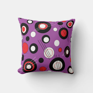 Coussin Pourpre de polka