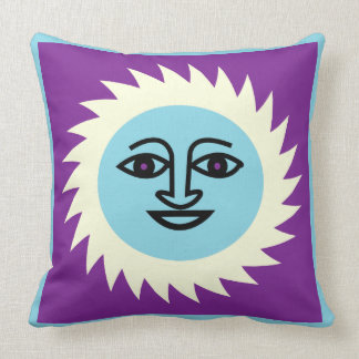 Coussin pourpre de Sun et de quatrefoil