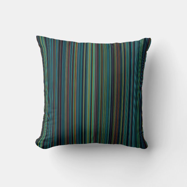 Coussin pourpre d'intérieur ou extérieur de rayure d'aqua (Recto)