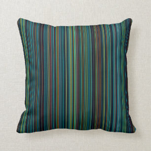 Coussin pourpre d'intérieur ou extérieur de rayure d'aqua