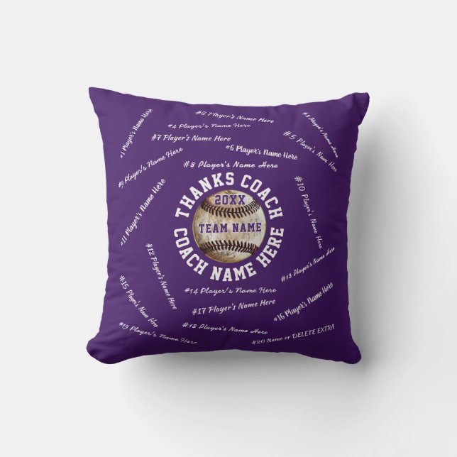 Coussin Pourpre et cadeaux personnalisés par blanc (Recto)