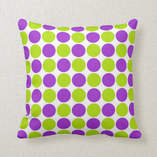 Coussin Pourpre et pois de chaux