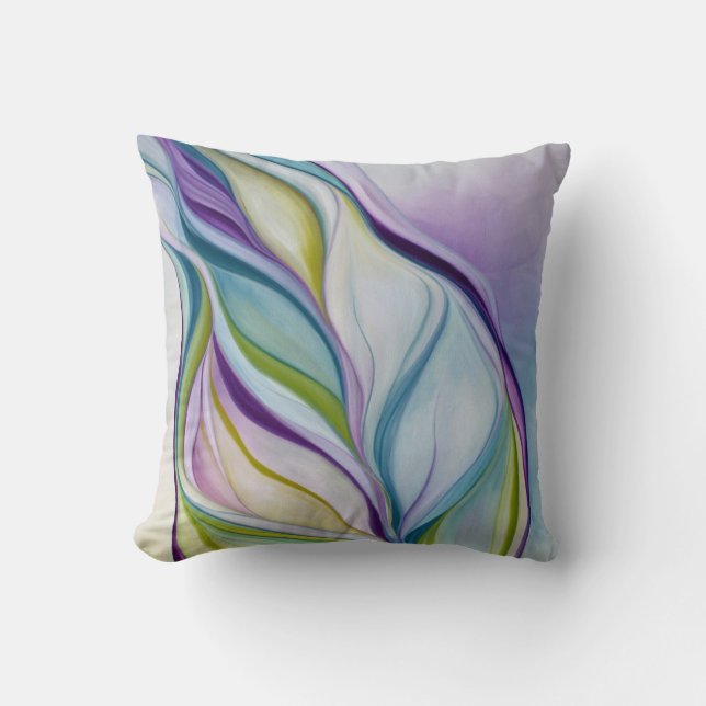 Coussin Pourpre organique de naturalisme (Recto)
