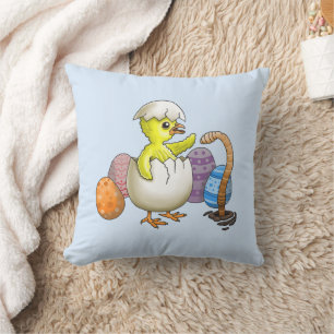 Coussin Poussin de Pâques éclos
